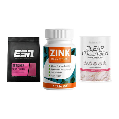 Regenerations-Set: ESN Designer + ProFuel Zink + BioTech Clear – alle enthaltenen Artikel