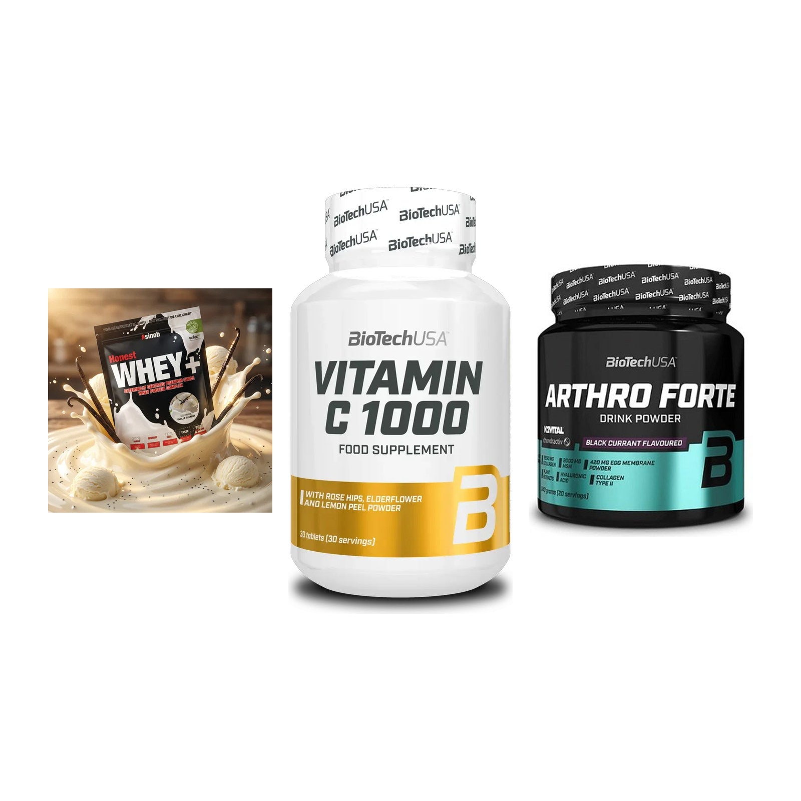 Regenerations-Set: Sinob Honest + BioTech Vitamin + BioTech Arthro – alle enthaltenen Artikel