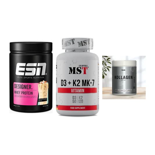 Regenerations-Set: ESN Designer + MST Vitamin D3 + Sinob Kollagen – alle enthaltenen Artikel