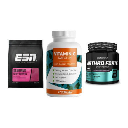 Regenerations-Set: ESN Designer + ProFuel Vitamin + BioTech Arthro – alle enthaltenen Artikel