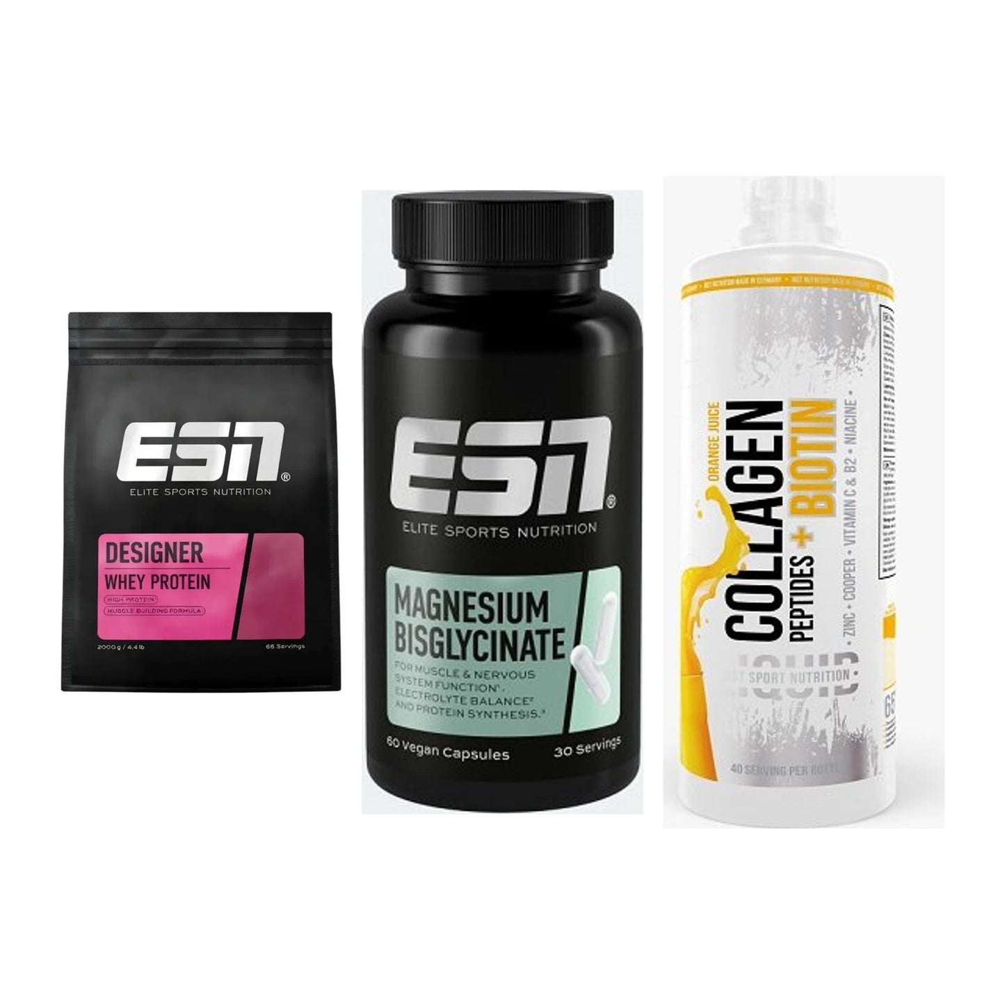 Regenerations-Set: ESN Designer + ESN Magnesium + MST Collagen – alle enthaltenen Artikel