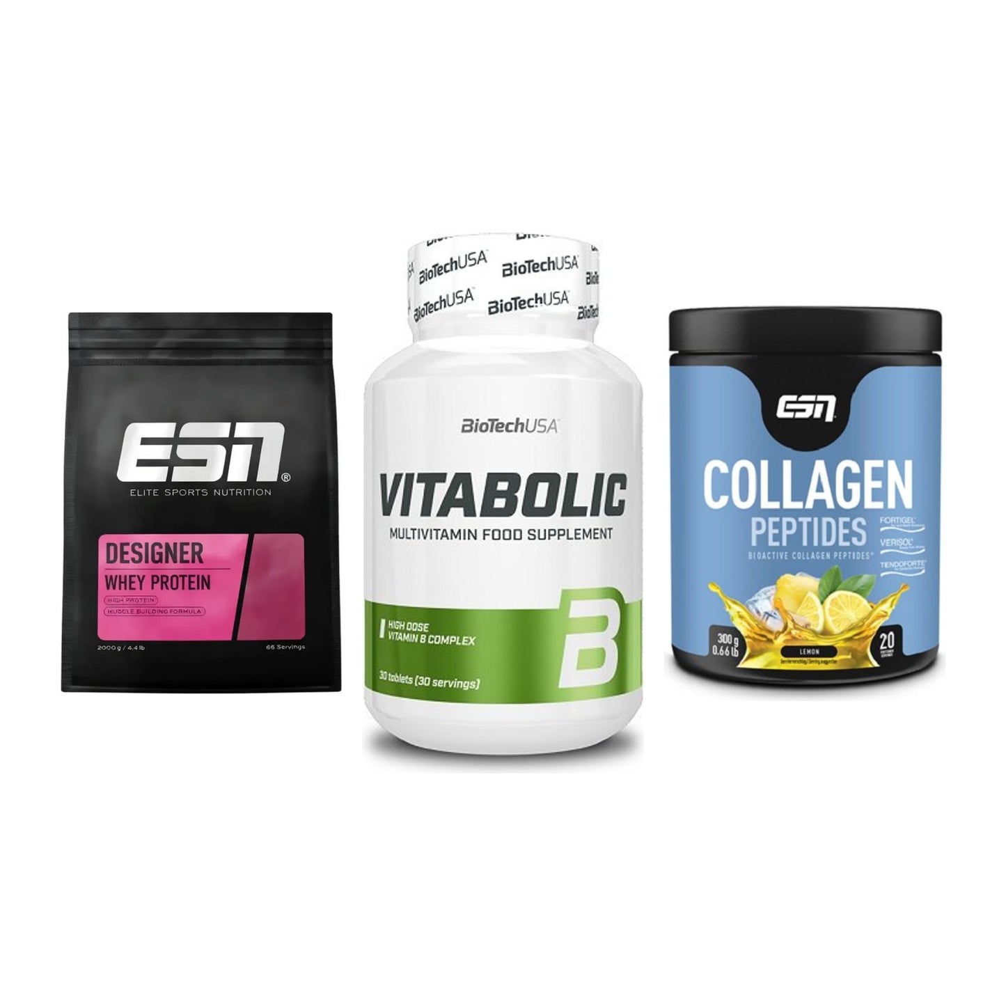 Regenerations-Set: ESN Designer + BioTech Vitabol + ESN Collagen – alle enthaltenen Artikel