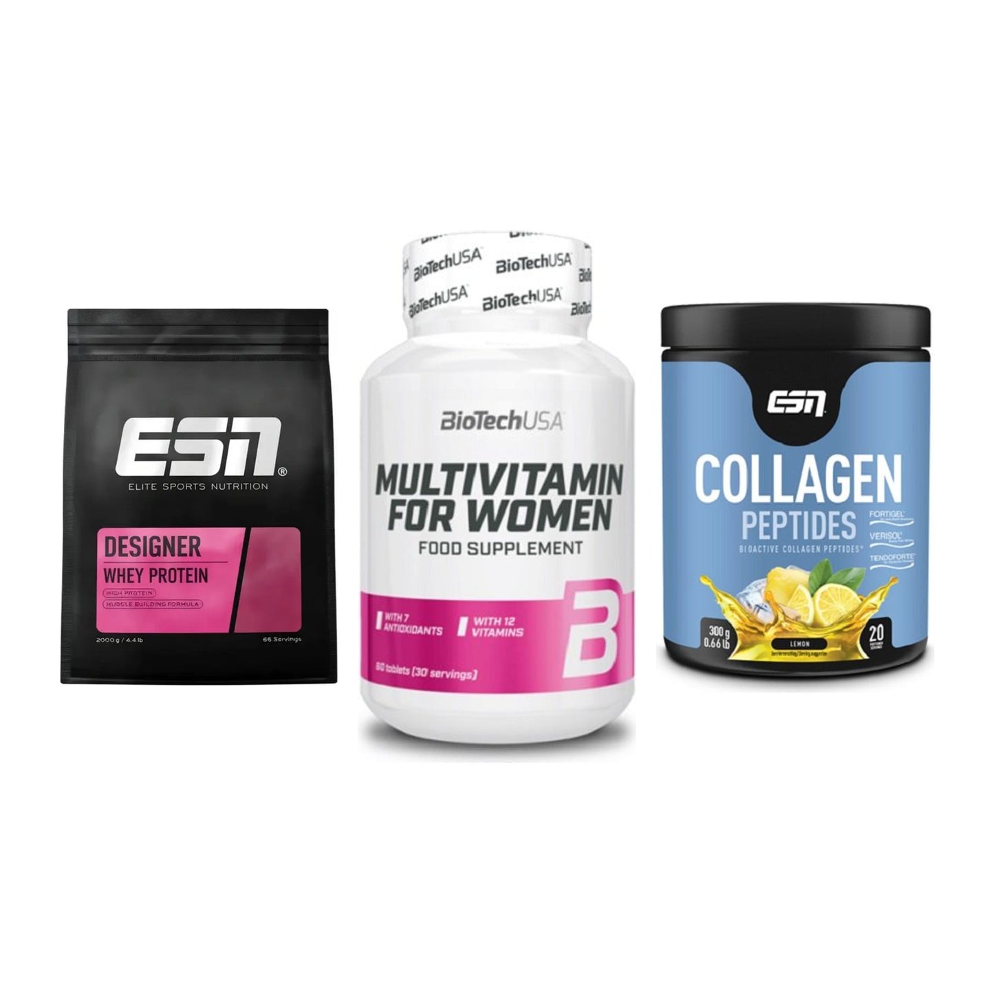 Regenerations-Set: ESN Designer + BioTech Multivi + ESN Collagen – alle enthaltenen Artikel