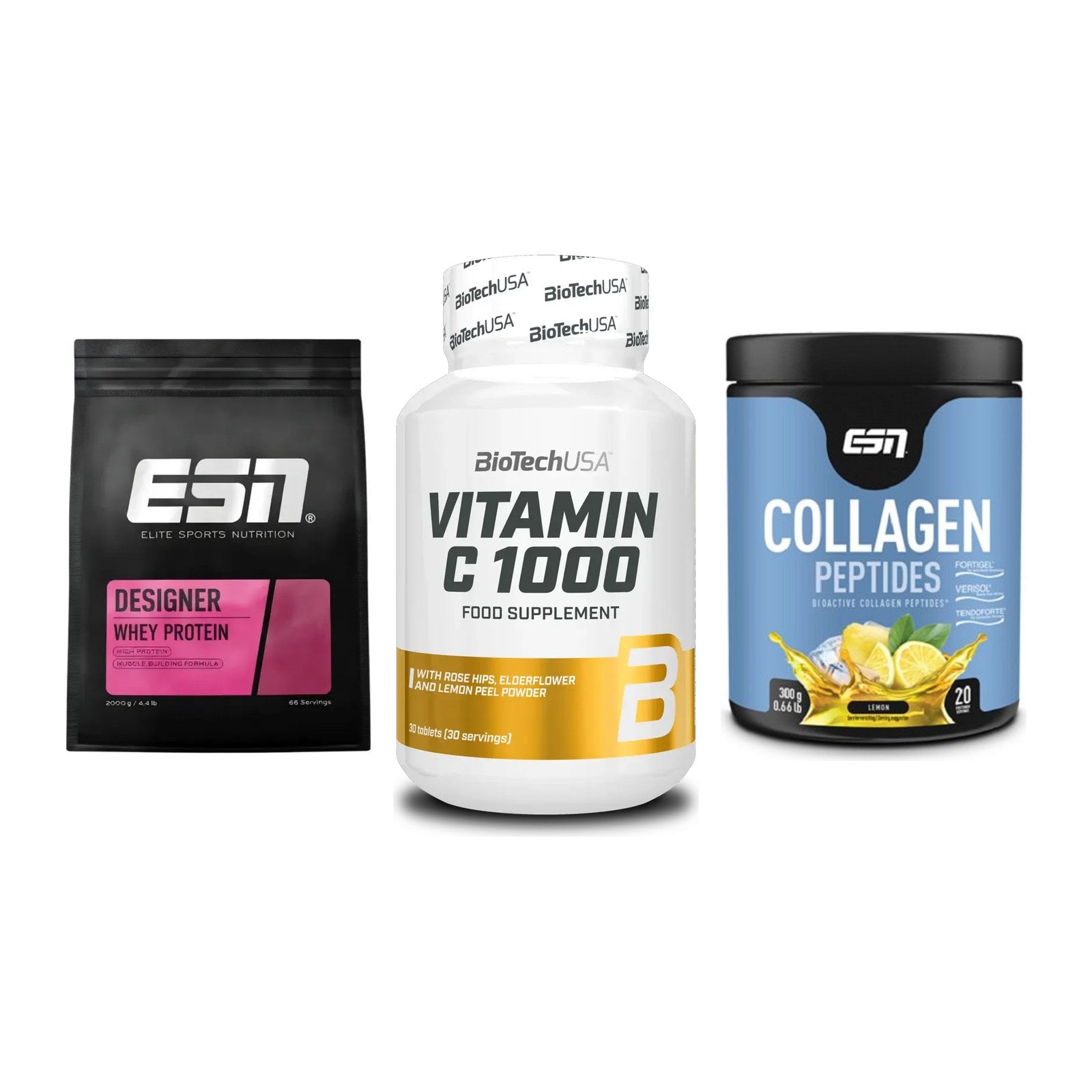 Regenerations-Set: ESN Designer + BioTech Vitamin + ESN Collagen – alle enthaltenen Artikel
