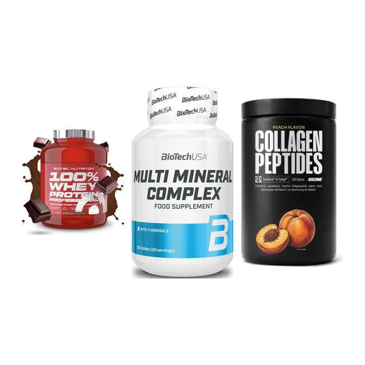 Regenerations-Set: Scitec 100% + BioTech Multi + Big Zone – alle enthaltenen Artikel