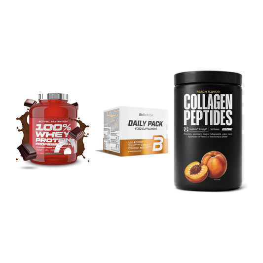 Regenerations-Set: Scitec 100% + BioTech Daily + Big Zone – alle enthaltenen Artikel