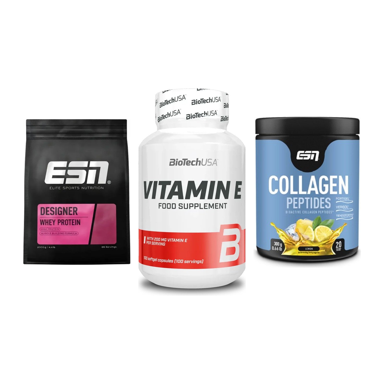 Regenerations-Set: ESN Designer + BioTech Vitamin + ESN Collagen – alle enthaltenen Artikel