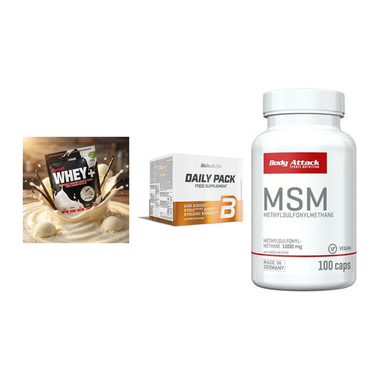 Regenerations-Set: Sinob Honest + BioTech Daily + Body Attack MSM – alle enthaltenen Artikel