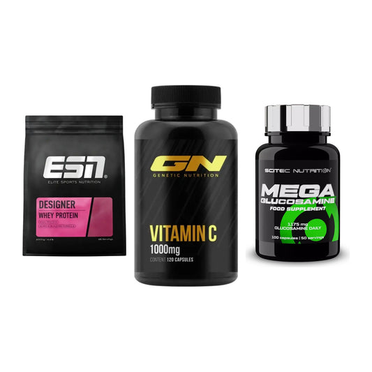 Regenerations-Set: ESN Designer + GN Vitamin C + Scitec Mega – alle enthaltenen Artikel