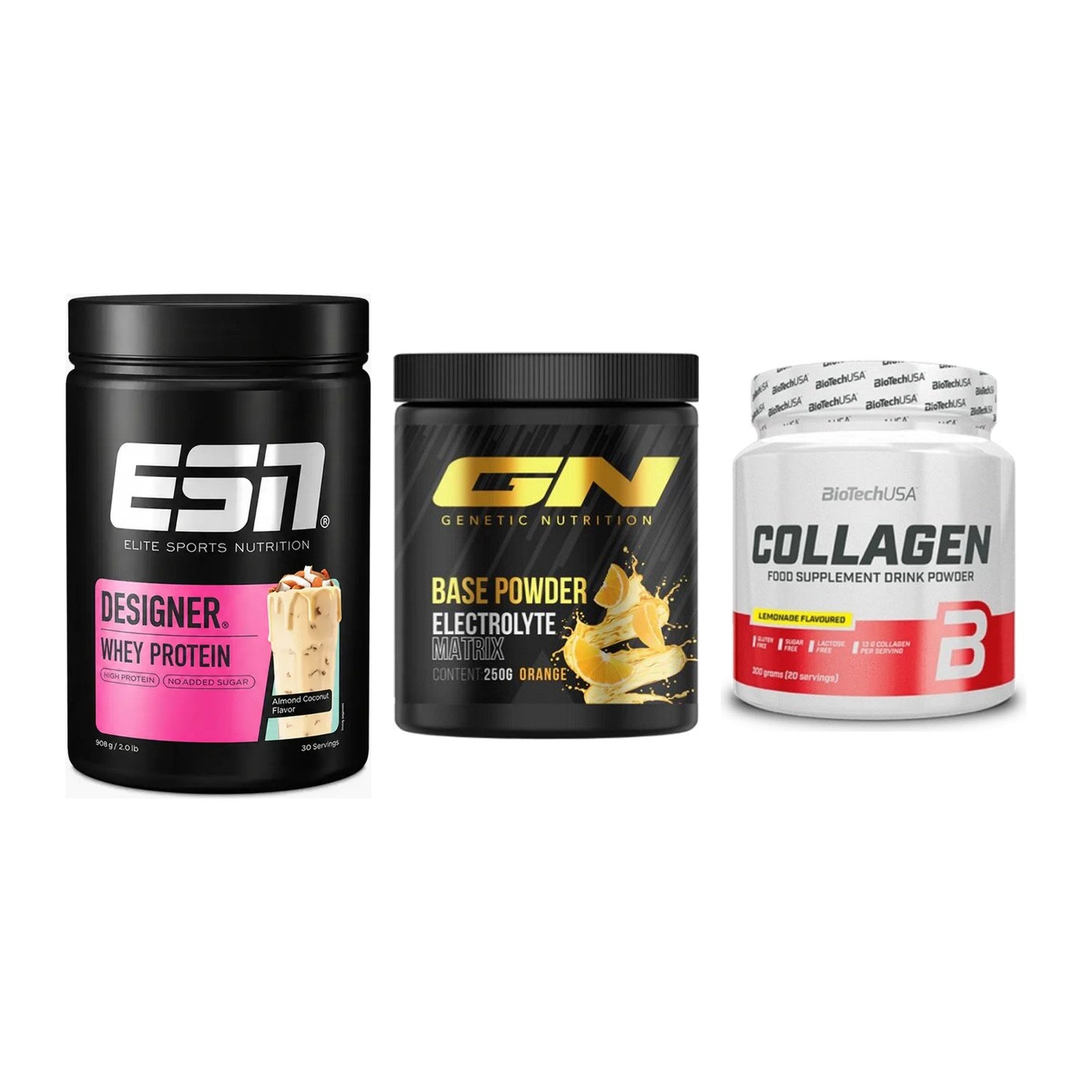 Regenerations-Set: ESN Designer + GN Base Powder + BioTech Collage – alle enthaltenen Artikel