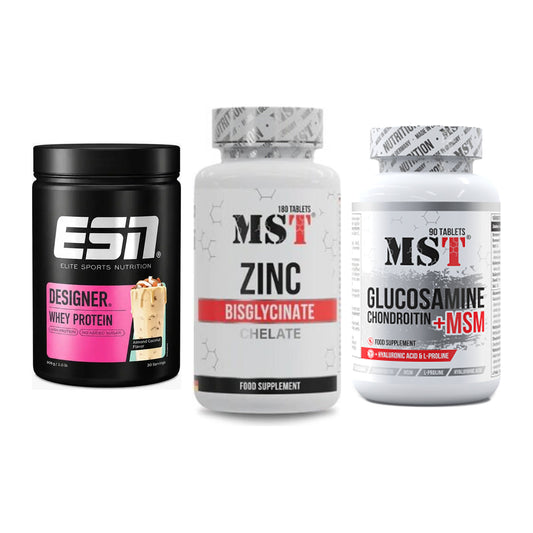 Regenerations-Set: ESN Designer + MST Zinc + MST Glucosamine – alle enthaltenen Artikel
