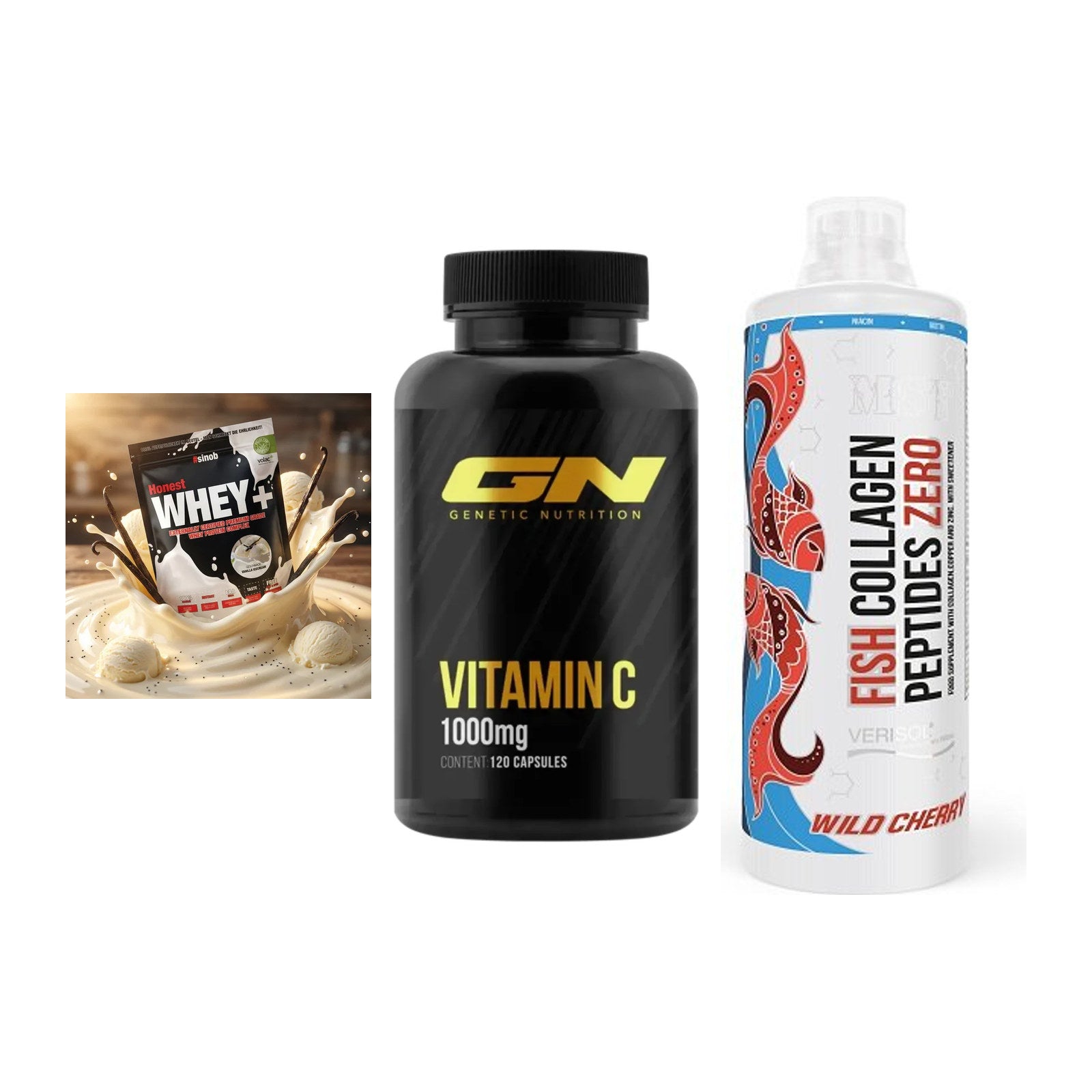 Regenerations-Set: Sinob Honest + GN Vitamin C + MST Fish – alle enthaltenen Artikel