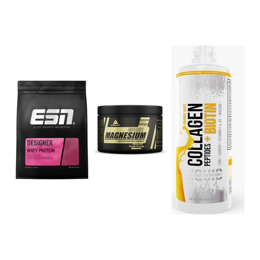 Regenerations-Set: ESN Designer + Peak Magnesium + MST Collagen – alle enthaltenen Artikel