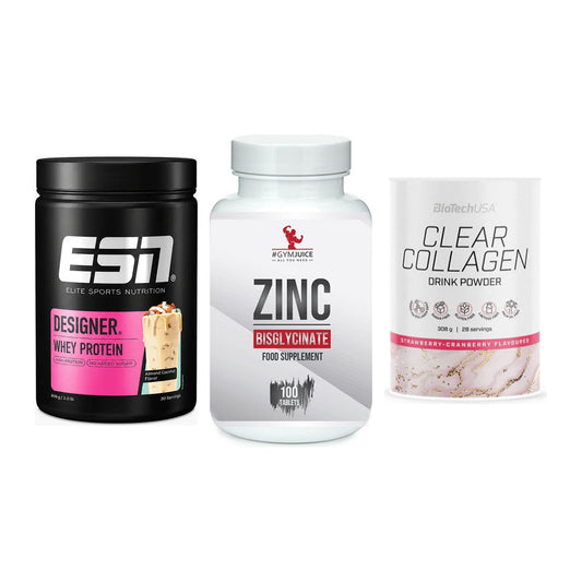Regenerations-Set: ESN Designer + #GYMJUICE ZINC + BioTech Clear – alle enthaltenen Artikel