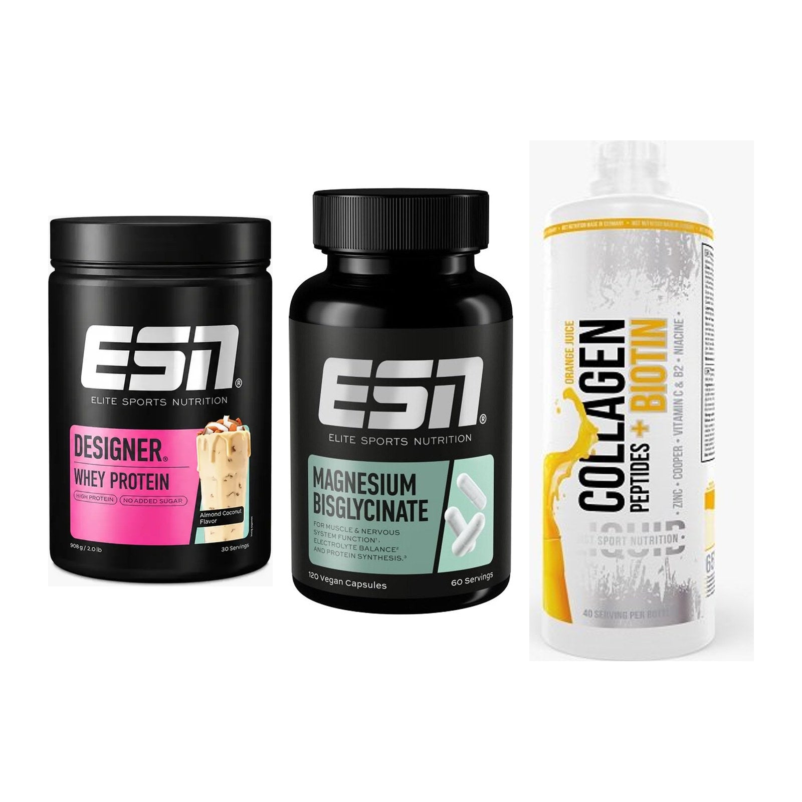 Regenerations-Set: ESN Designer + ESN Magnesium + MST Collagen – alle enthaltenen Artikel