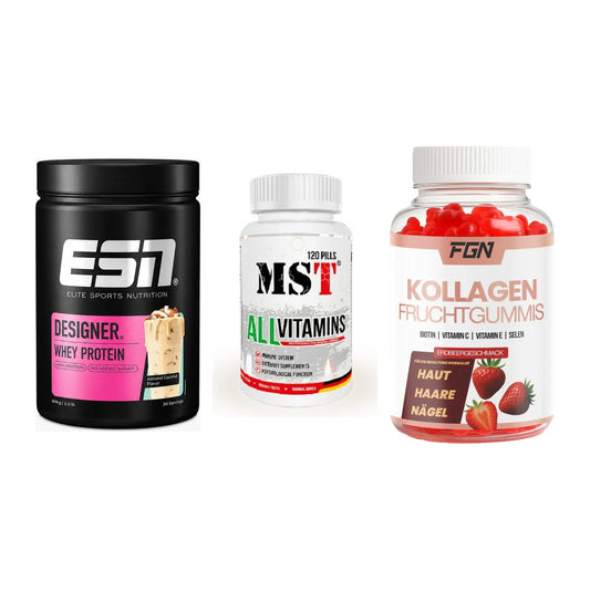 Regenerations-Set: ESN Designer + MST All Vitamin + FGN Kollagen 60 – alle enthaltenen Artikel