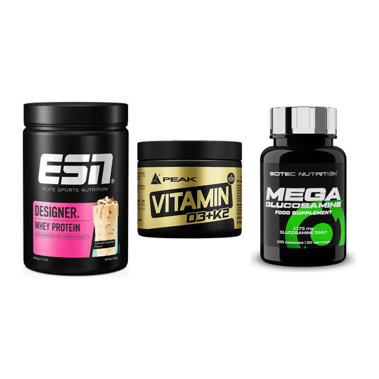 Regenerations-Set: ESN Designer + Peak Vitamin + Scitec Mega – alle enthaltenen Artikel