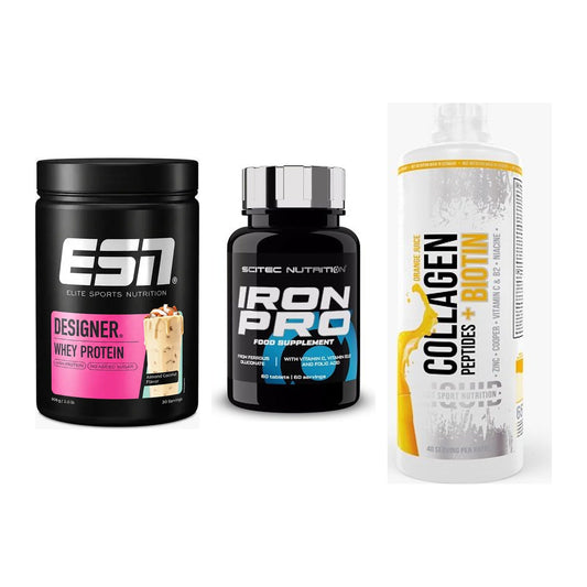 Regenerations-Set: ESN Designer + Scitec Iron Pro + MST Collagen – alle enthaltenen Artikel