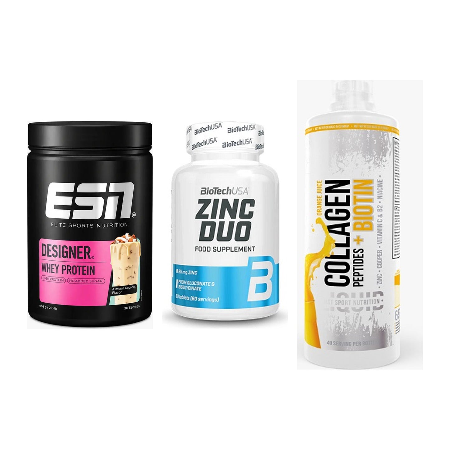 Regenerations-Set: ESN Designer + BioTech Zinc + MST Collagen – alle enthaltenen Artikel