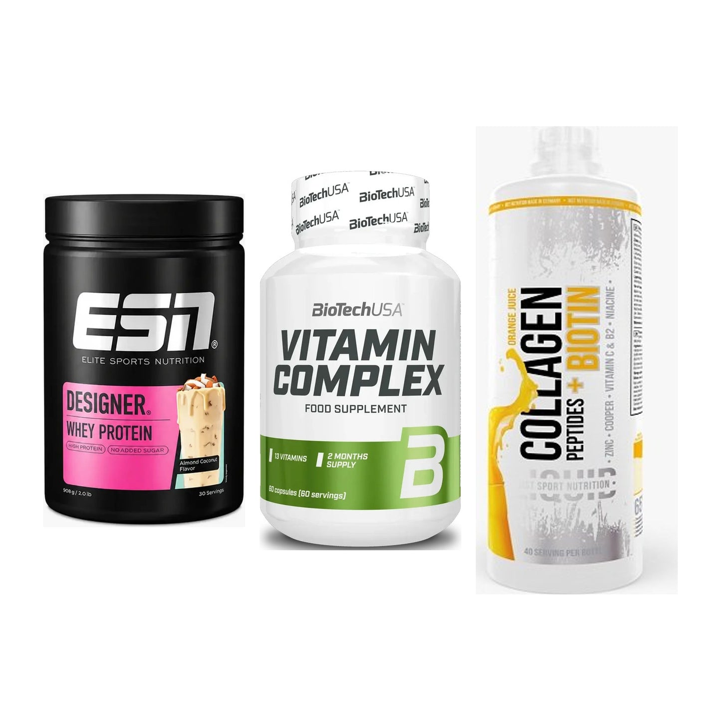 Regenerations-Set: ESN Designer + BioTech Vitamin + MST Collagen – alle enthaltenen Artikel