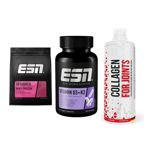 Regenerations-Set: ESN Designer + ESN Vitamin D3 + MST Collagen – alle enthaltenen Artikel