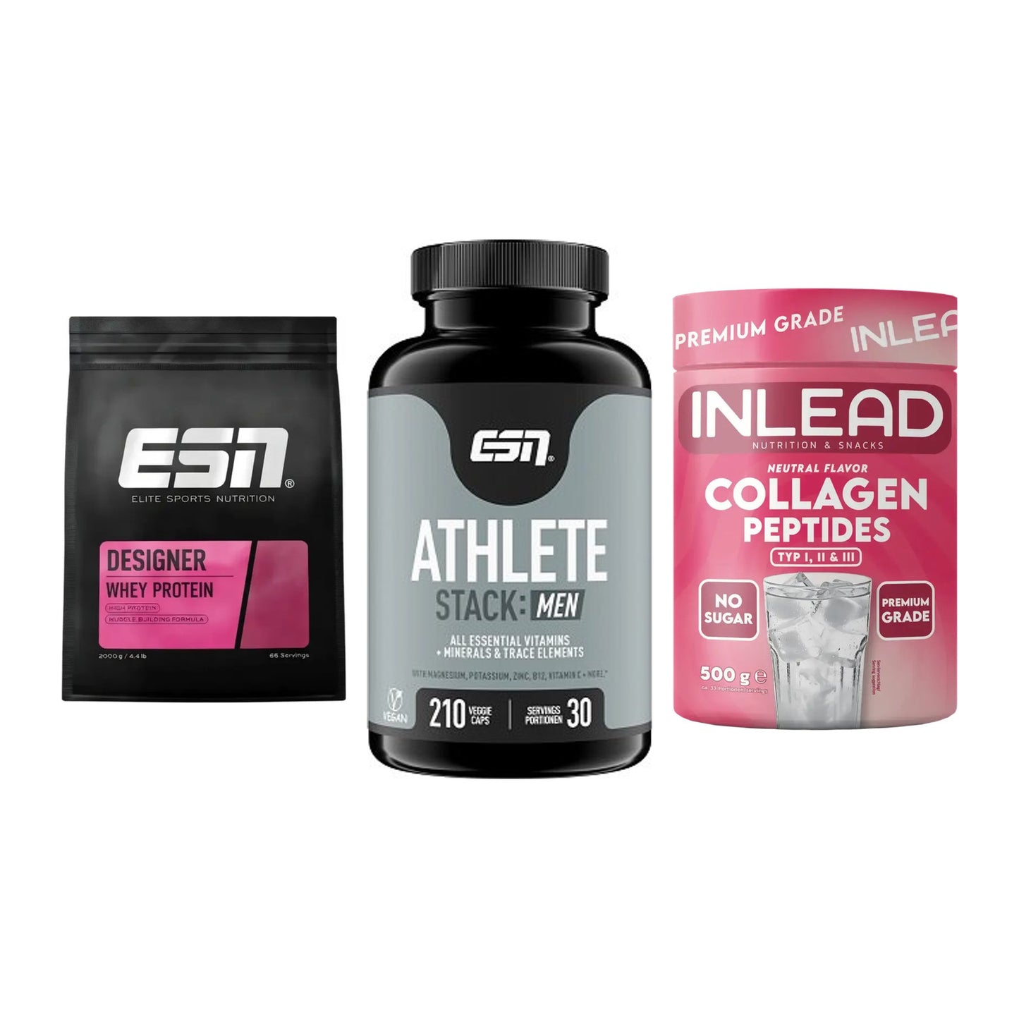 Regenerations-Set: ESN Designer + ESN Athlete + INLEAD Collagen – alle enthaltenen Artikel