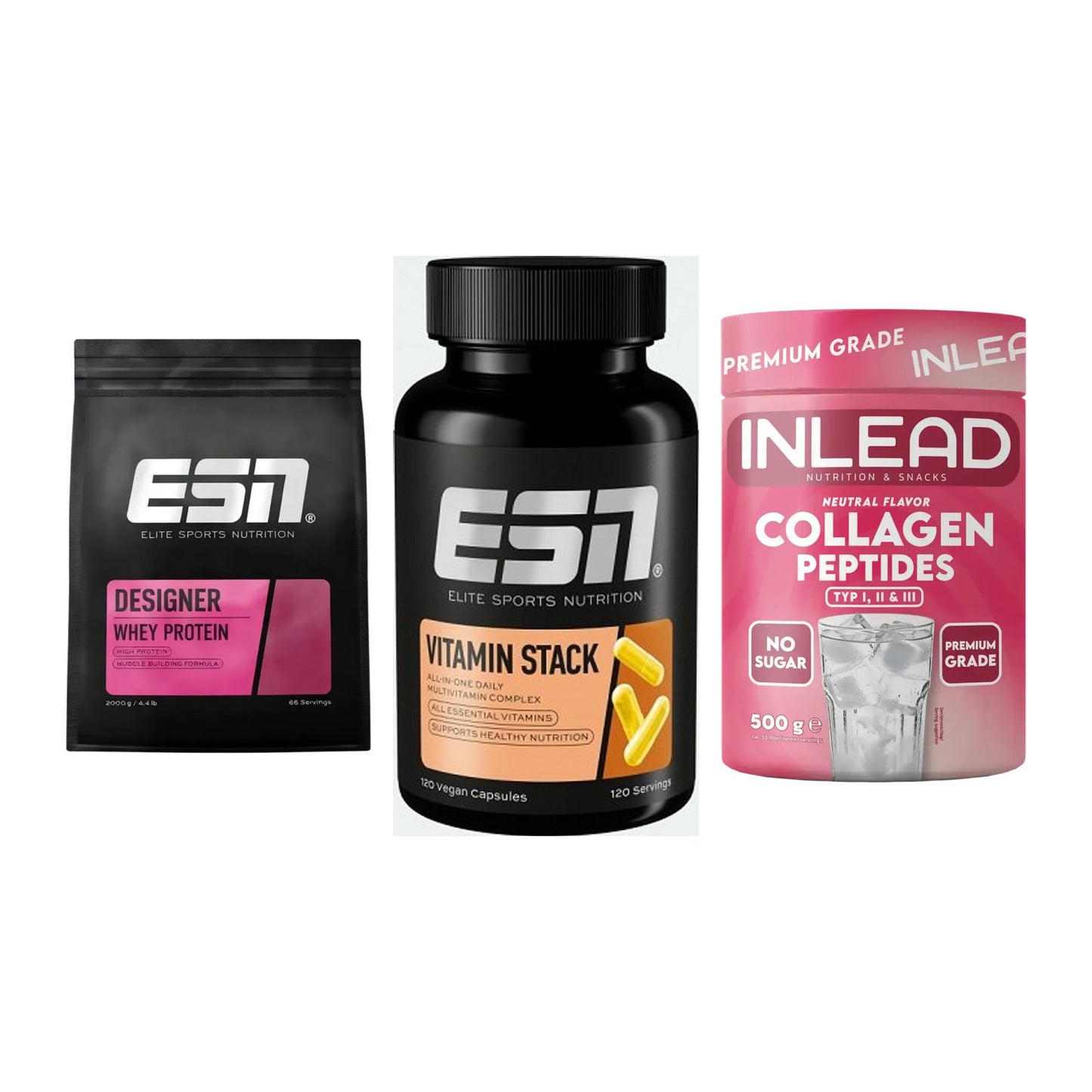 Regenerations-Set: ESN Designer + ESN Vitamin + INLEAD Collagen – alle enthaltenen Artikel