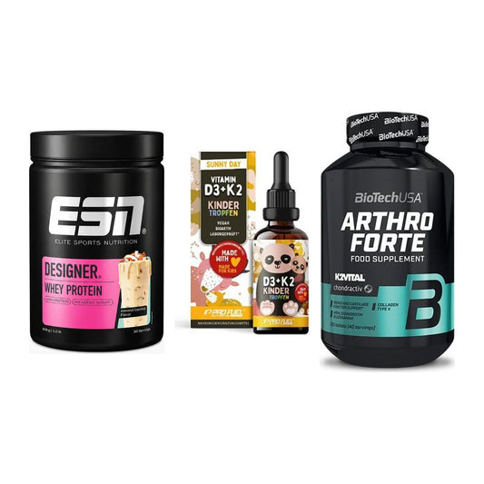 Regenerations-Set: ESN Designer + ProFuel VITAMIN + BioTech Arthro – alle enthaltenen Artikel