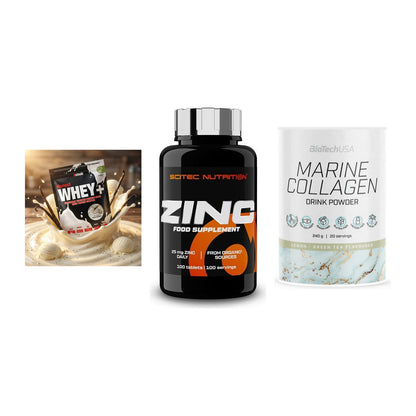 Regenerations-Set: Sinob Honest + Scitec Zinc + BioTech Marine – alle enthaltenen Artikel