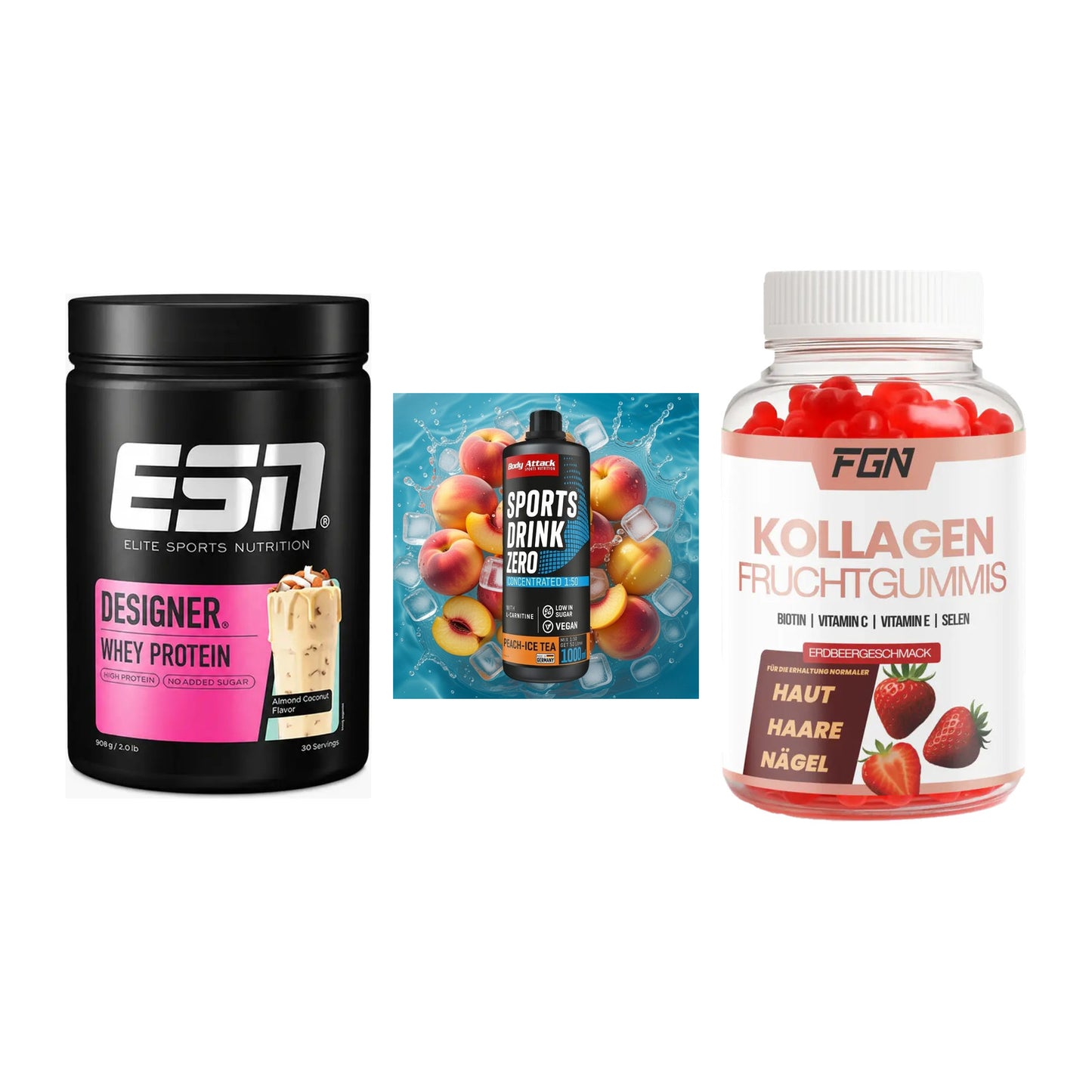 Regenerations-Set: ESN Designer + Body Attack + FGN Kollagen 60 – alle enthaltenen Artikel