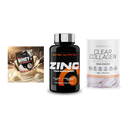 Regenerations-Set: Sinob Honest + Scitec Zinc + BioTech Clear – alle enthaltenen Artikel
