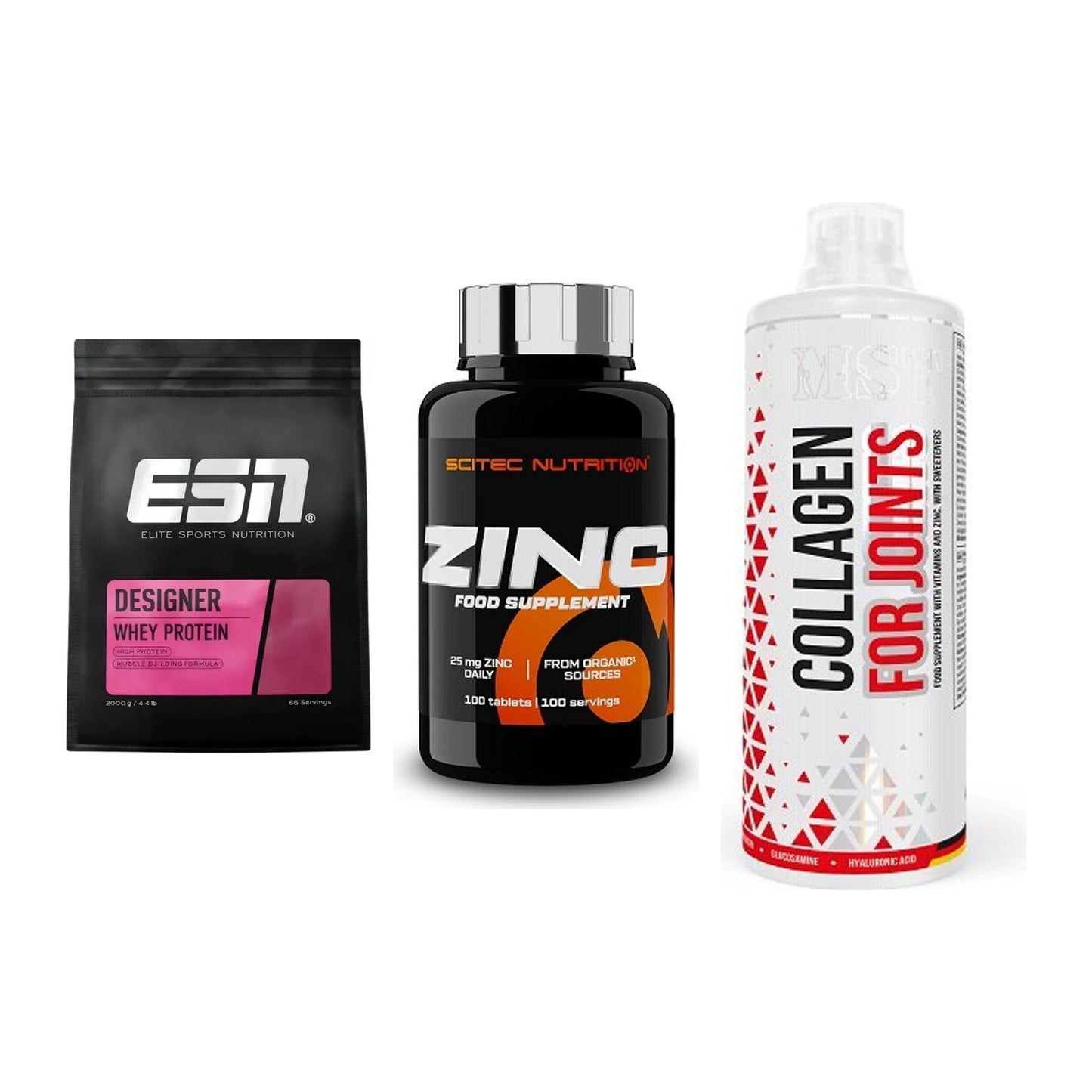 Regenerations-Set: ESN Designer + Scitec Zinc + MST Collagen – alle enthaltenen Artikel