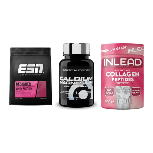 Regenerations-Set: ESN Designer + Scitec Calcium + INLEAD Collagen – alle enthaltenen Artikel