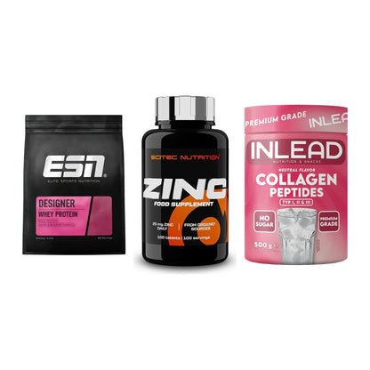 Regenerations-Set: ESN Designer + Scitec Zinc + INLEAD Collagen – alle enthaltenen Artikel