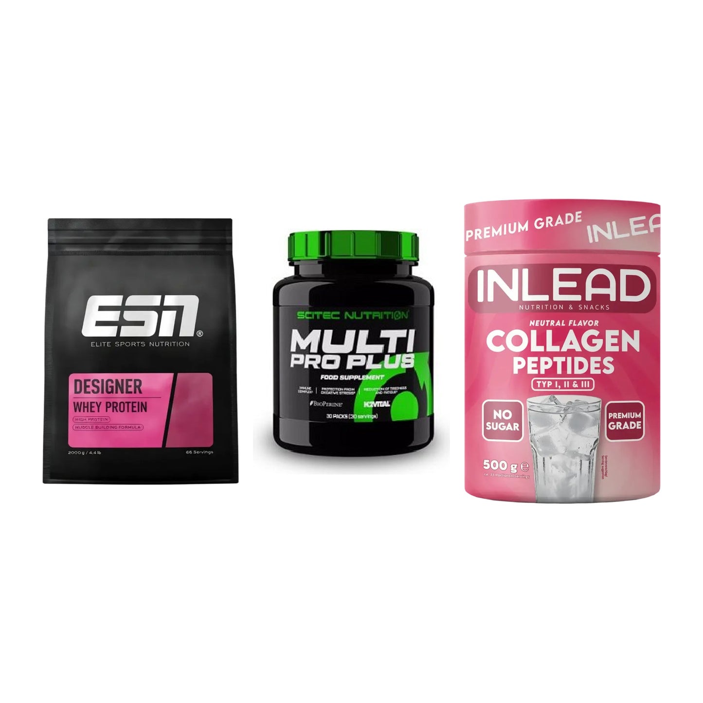 Regenerations-Set: ESN Designer + Scitec Multi + INLEAD Collagen – alle enthaltenen Artikel