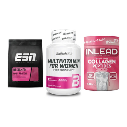 Regenerations-Set: ESN Designer + BioTech Multivi + INLEAD Collagen – alle enthaltenen Artikel