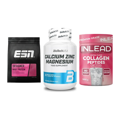 Regenerations-Set: ESN Designer + BioTech Calcium + INLEAD Collagen – alle enthaltenen Artikel