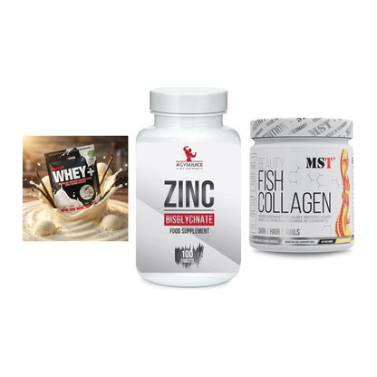 Regenerations-Set: Sinob Honest + #GYMJUICE ZINC + MST Beauty Fish – alle enthaltenen Artikel
