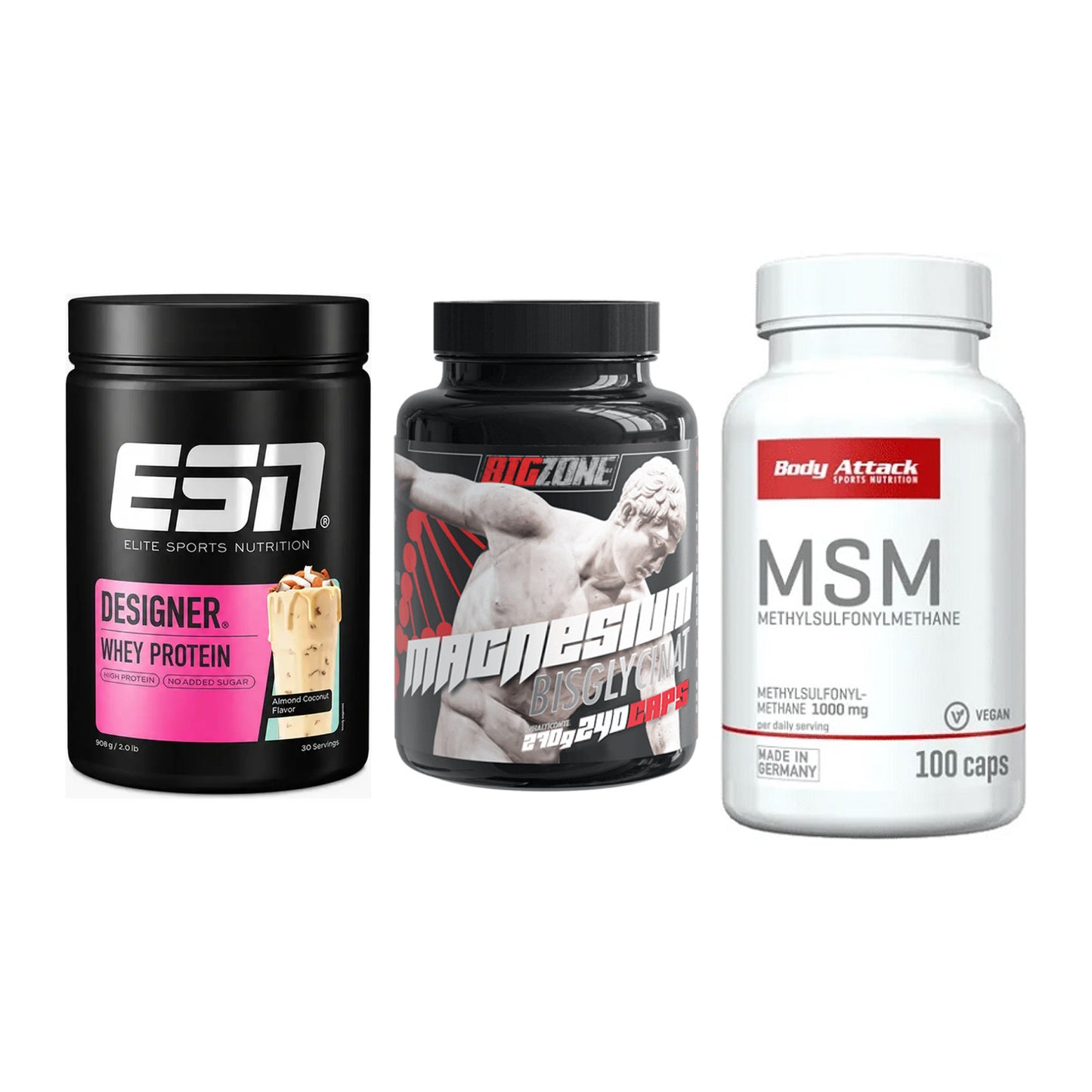 Regenerations-Set: ESN Designer + Big Zone + Body Attack MSM – alle enthaltenen Artikel