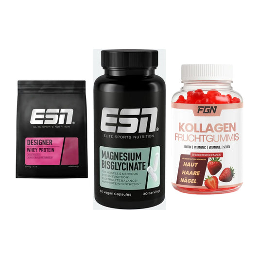 Regenerations-Set: ESN Designer + ESN Magnesium + FGN Kollagen 60 – alle enthaltenen Artikel