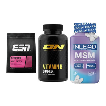 Regenerations-Set: ESN Designer + GN Vitamin + INLEAD MSM – alle enthaltenen Artikel
