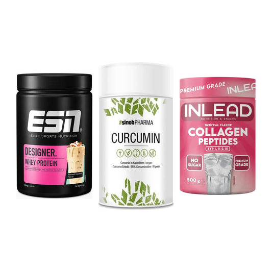 Regenerations-Set: ESN Designer + Sinob Curcumin + INLEAD Collagen – alle enthaltenen Artikel