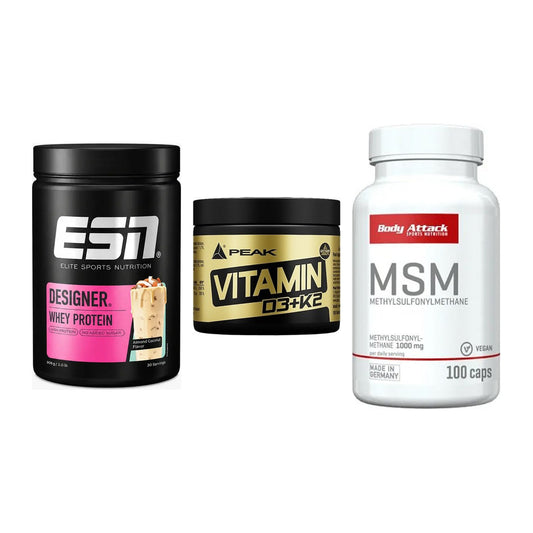 Regenerations-Set: ESN Designer + Peak Vitamin + Body Attack MSM – alle enthaltenen Artikel