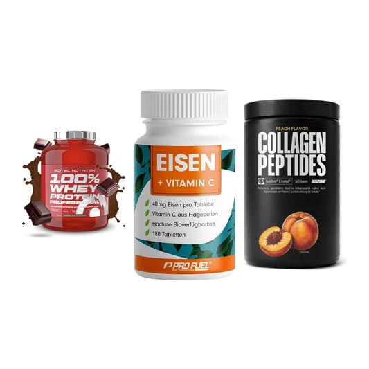 Regenerations-Set: Scitec 100% + ProFuel EISEN + Big Zone – alle enthaltenen Artikel