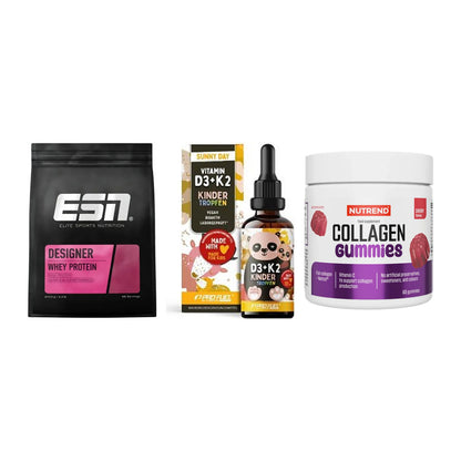 Regenerations-Set: ESN Designer + ProFuel VITAMIN + Nutrend Collage – alle enthaltenen Artikel