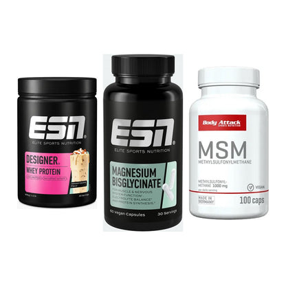 Regenerations-Set: ESN Designer + ESN Magnesium + Body Attack MSM – alle enthaltenen Artikel