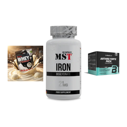 Regenerations-Set: Sinob Honest + MST Iron + BioTech Arthro – alle enthaltenen Artikel