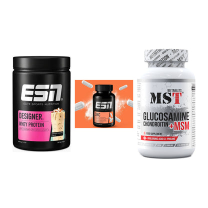 Regenerations-Set: ESN Designer + ESN Zinc + MST Glucosamine – alle enthaltenen Artikel