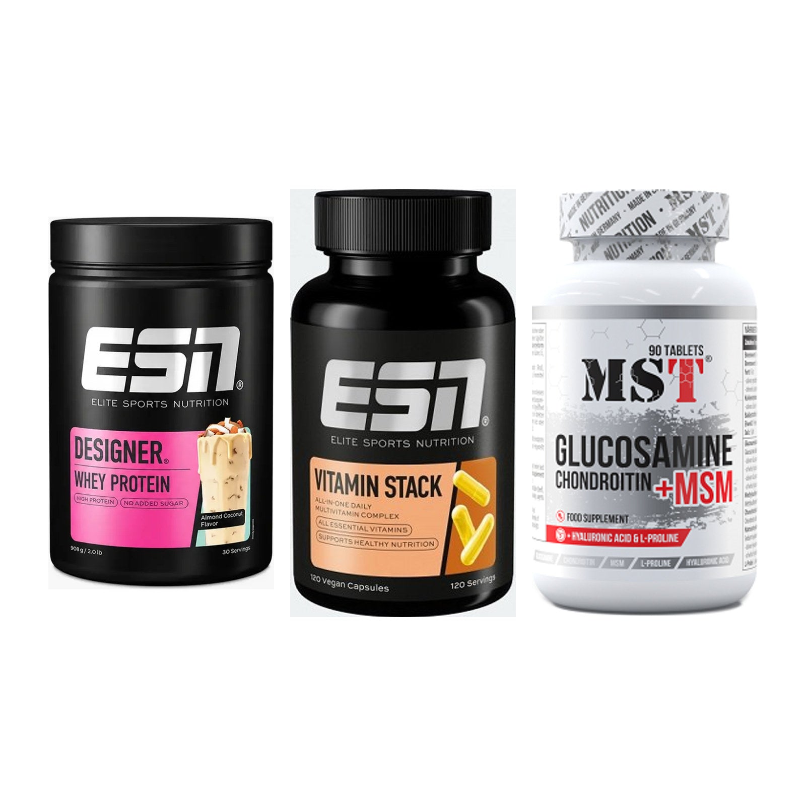Regenerations-Set: ESN Designer + ESN Vitamin + MST Glucosamine – alle enthaltenen Artikel