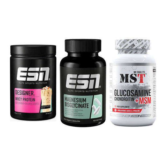 Regenerations-Set: ESN Designer + ESN Magnesium + MST Glucosamine – alle enthaltenen Artikel